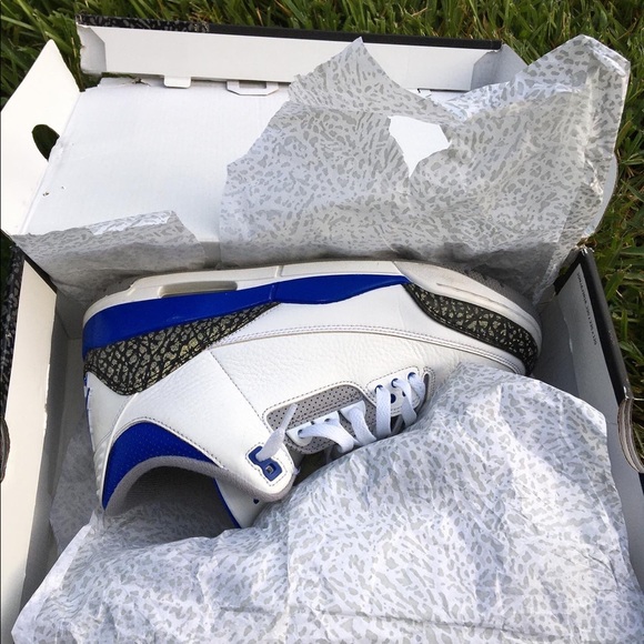 Jordan 3 blue racer size 9.5 - Picture 9 of 9